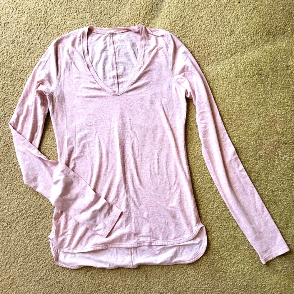 Lululemon Women's Pink Long Sleeve Top